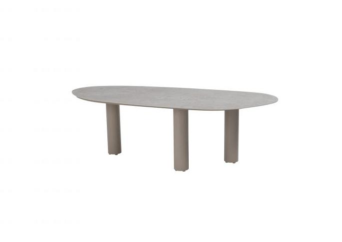 Estate mango shape table top ceramic 240 X 105 cm latte