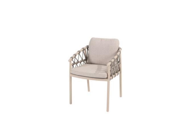 Piacenza dining chair latte with 2 cushions