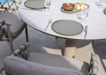 Piacenza dining chair latte with 2 cushions