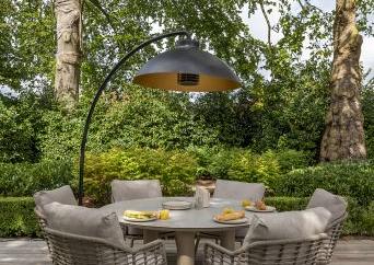 Puglia low dining chair latte with 2 cushions