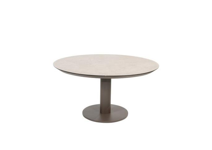 Sarah low dining table printed ceramic 130 cm terre