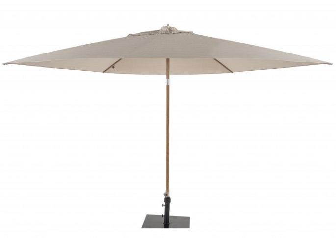 Azzurro 300 cm. Ø zand met houtlook frame