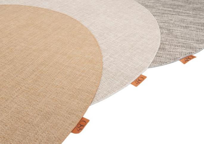 Outdoor vloerkleed  300 cm. Ø oyster