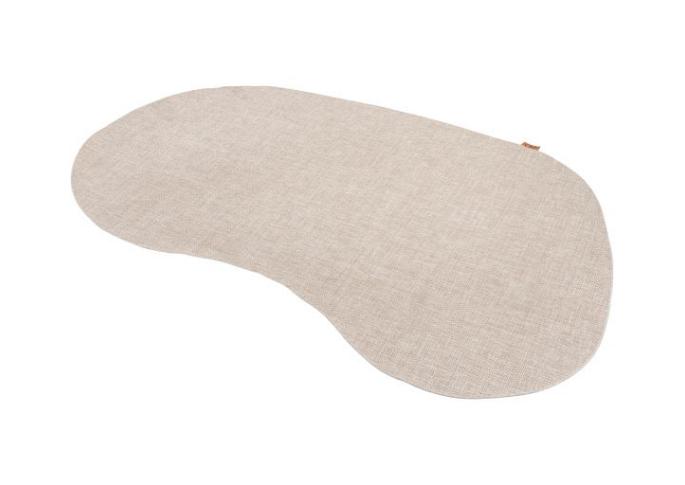 Outdoor vloerkleed kidney-vorm 200 x 290 cm. oyster