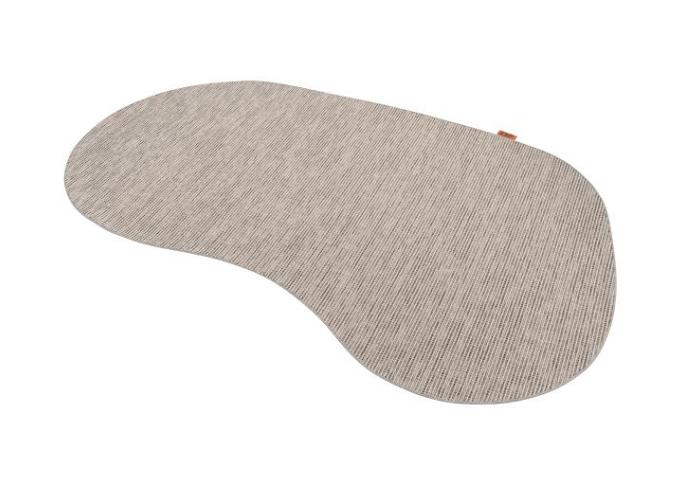 Outdoor vloerkleed kidney-vorm 200 x 290 cm. slate