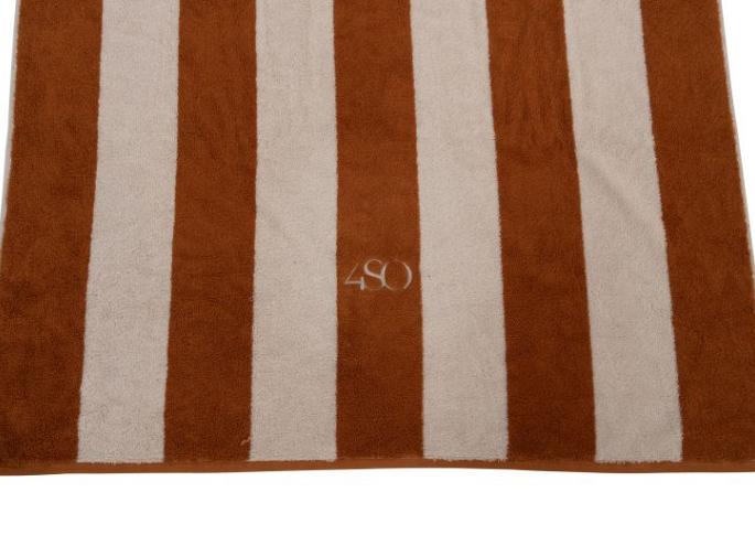 Handdoek 180 x 100 cm. caramel / zand