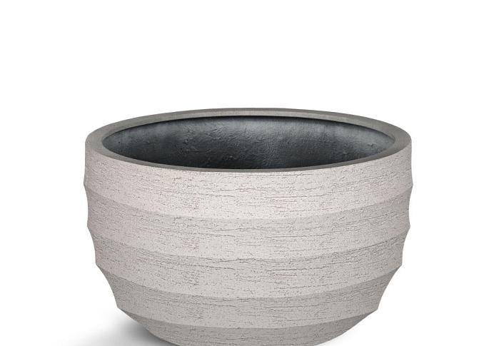 Bordo New Egg Pot Low 80 - Sand - Plantruimte Ø72