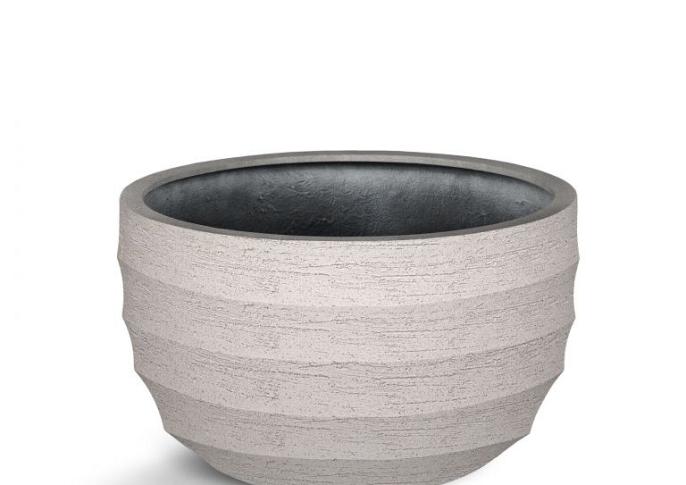 Bordo New Egg Pot Low 80 - Sand - Plantruimte Ø72