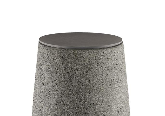 Coverplate Round 27 - Natural Concrete