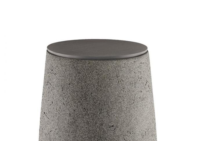 Coverplate Round 27 - Natural Concrete