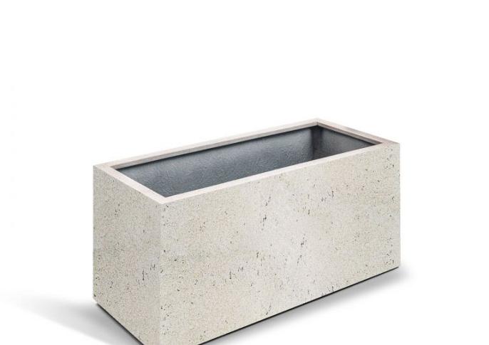 Grigio Box 100 with wheels - Antique White - Plantruimte 92x42