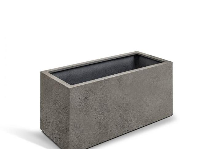 Grigio Box 100 with wheels - Natural Concrete - Plantruimte 92x42
