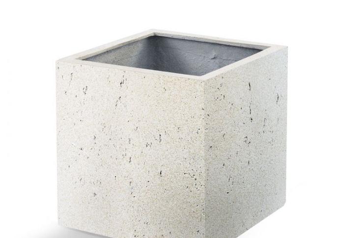 Grigio Cube 30 - Antique White - Plantruimte 24x24