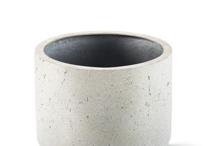 Grigio Cylinder 48 - Antique White - Plantruimte Ø40