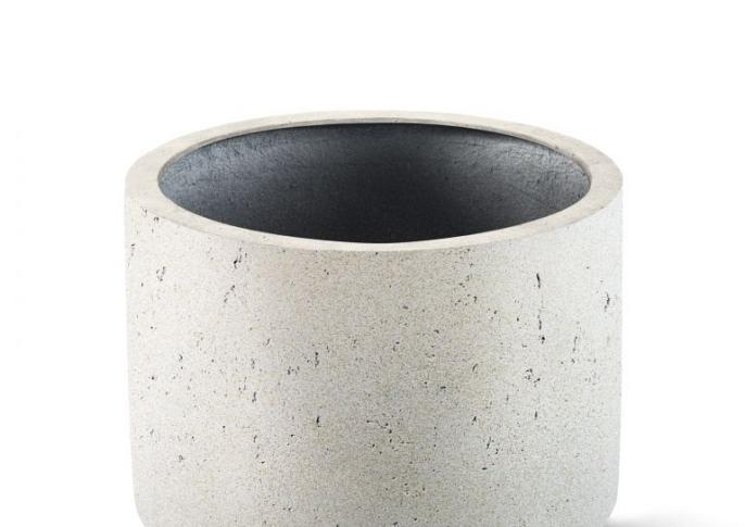 Grigio Cylinder 48 - Antique White - Plantruimte Ø40