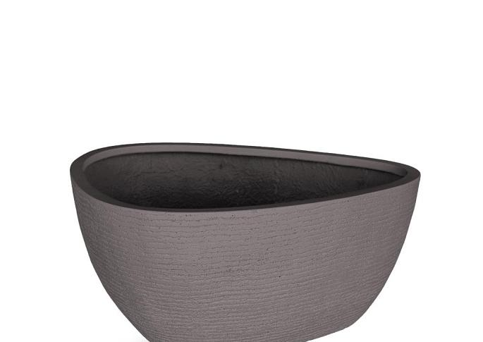 Ruvido Organic Low 67 - Ash Brown - Plantruimte Ø48