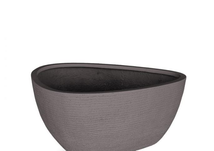 Ruvido Organic Low 67 - Ash Brown - Plantruimte Ø48