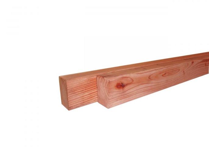 Lariks/Douglas fijn bezaagd 45x75mm, 4,00 mtr.