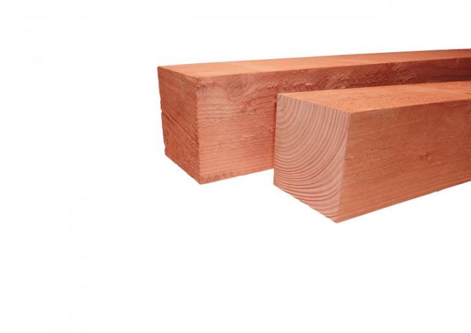 Lariks/Douglas fijn bezaagd 120x120mm, 4,00 mtr.
