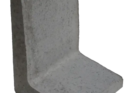 L-element 60x40x40x8cm Grijs