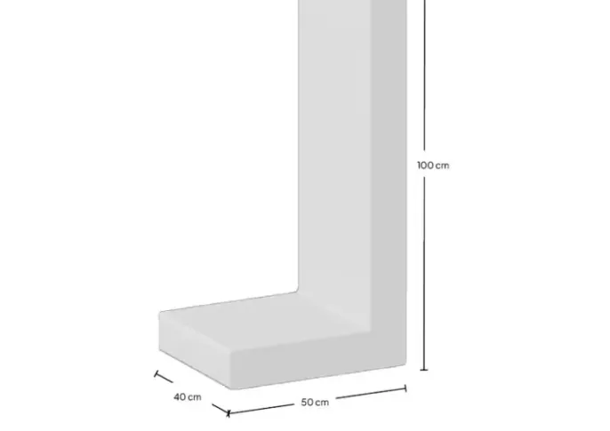 L-Element 100x50x40cm Grijs