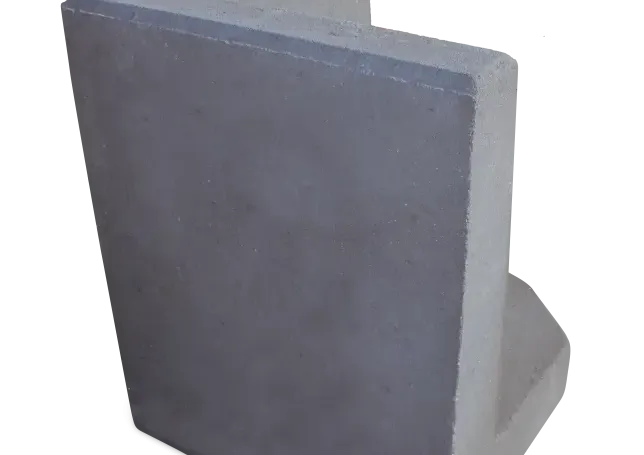 Hoek L-element 50x40x40cm Antraciet