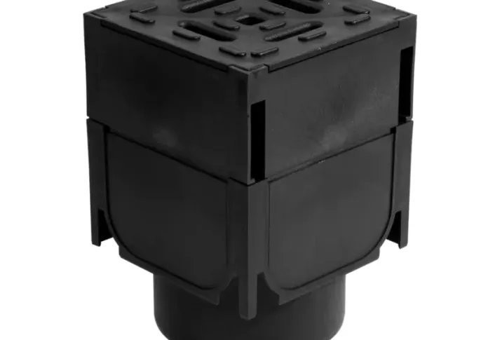ACO Hexaline Hoek Slotline Zwart