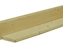 Vuren Dakbeschot Geschaafd 1,7x9,5x420cm Groen Geïmpregneerd