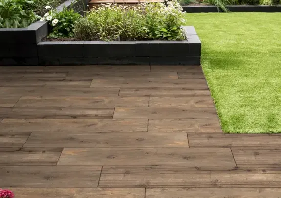 Keramische Tegel Scrapewood 120x30x2 doos a 2 stuks