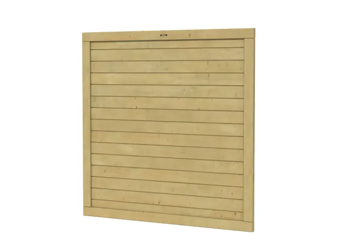 Tuinscherm Hillhout Basic Vuren 180x180cm Recht Planken1,8cm Groen Geïmpregneerd