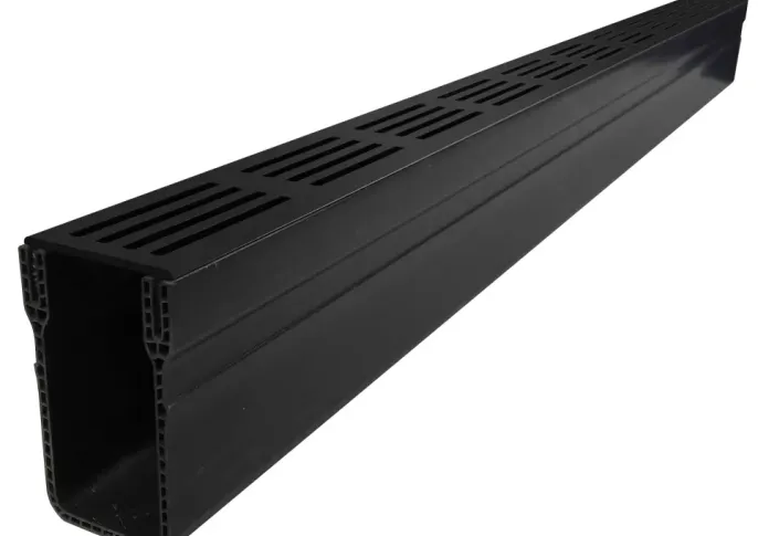 ACO Hexa Slim-Line Zwart 100cm