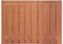 Hardhouten scherm Pelotas 180x130 cm