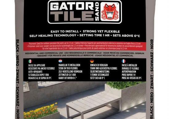 Fixs Gatorsand Tile zak 16 kg Zwart