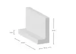 L-Element 60x30x100x10cm Grijs