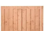 Tuinscherm Alphen Douglas 21-planks 16x140mm 130x180cm RVS Geschroefd