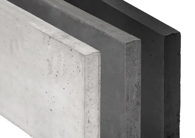 Betonplaat Glad 184x24x3,5cm Antraciet ongecoat
