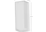 Hoek L-element 140x50x50x10cm Grijs