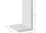 L-Element 160x85x100x10cm Grijs