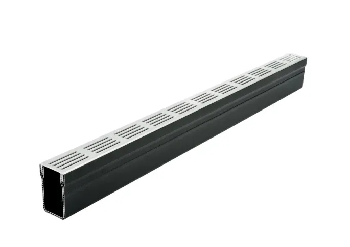 RSSD Lijngoot Grijs / Aluminium 100x6,5x10cm