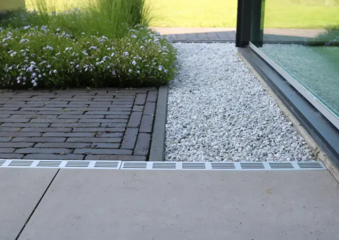 RSSD Lijngoot Grijs / Aluminium 100x6,5x10cm