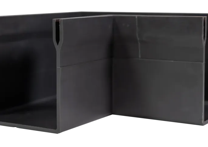 RSSD afvoergoot hoek 10x10 cm Grijs-Aluminium