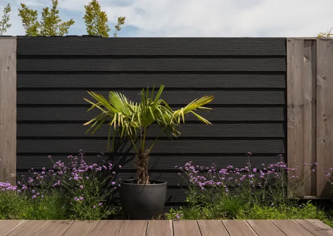 Cementvezel Plank Houtlook 300x20x0,8 cm Antraciet