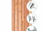 RCW Tuindeur Motala/Kalmar 11-planks 16x140mm 195x100cm incl. RVS inbouwslotset SKG*