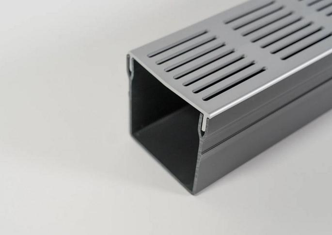 RSSD Goot Mini 100x6,5x6,5 cm Grijs-Aluminium