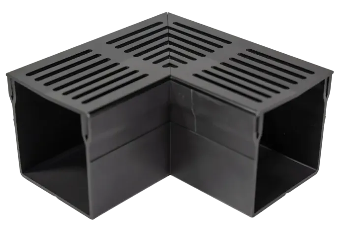 RSSD Goot Mini Hoekgoot 90 Graden 65 mm Zwart