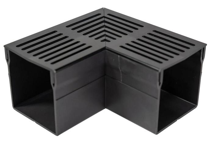 RSSD Goot Mini Hoekgoot 90 Graden 65 mm Zwart