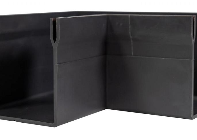 RSSD Goot Mini Hoekgoot 90 Graden 65 mm Zwart