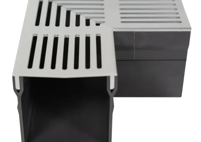 RSSD Goot Mini Hoekgoot 90 Graden 65 mm Grijs-Aluminium