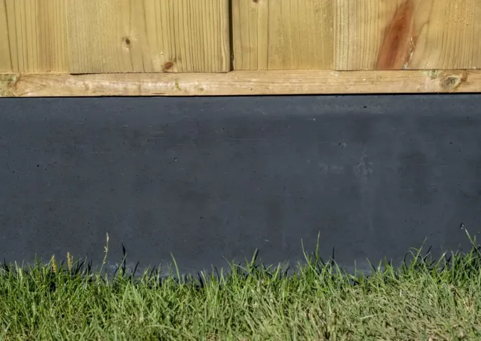 Betonplaat Glad 184x24x3,5cm Antraciet ongecoat t.b.v. Sleufpaal