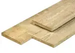 NE vuren Plank 1,9x14,5x360cm glad geschaafd Groen Geïmpregneerd